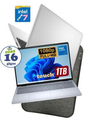 NOTEBOOK DELL 16 FHD+ TOUCH CORE 7 150U 16GB D5 1TB W11 US + FUNDA